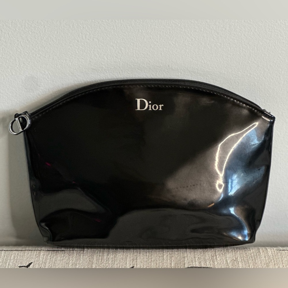 Dior Glossy Black Makeup Pouch
